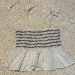 White and Black Women's Top